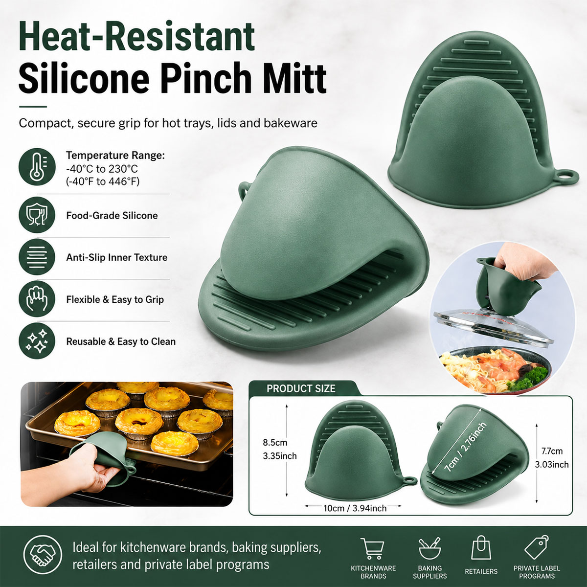 silicone pinch oven mitt