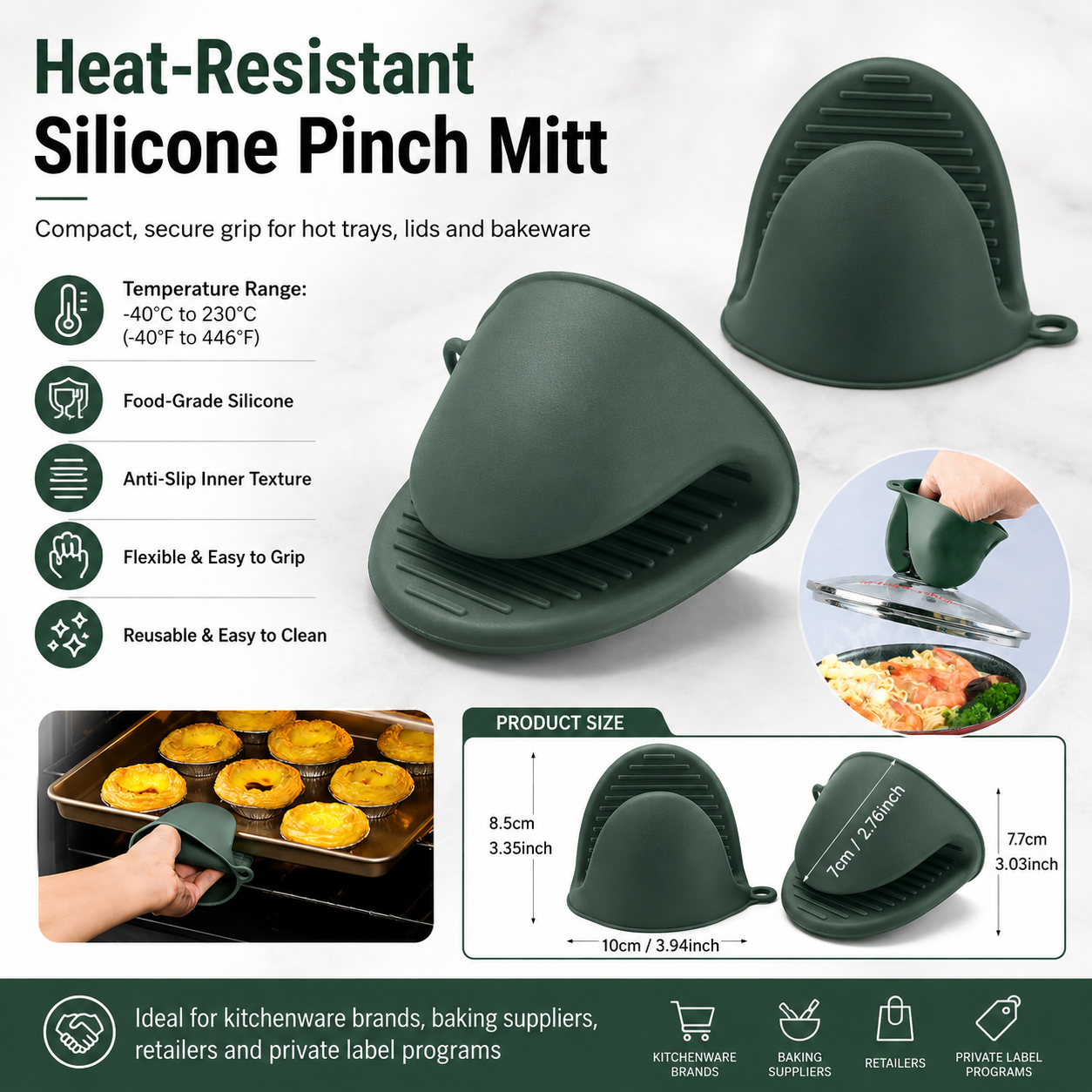 Silicone Pinch Oven Mitt