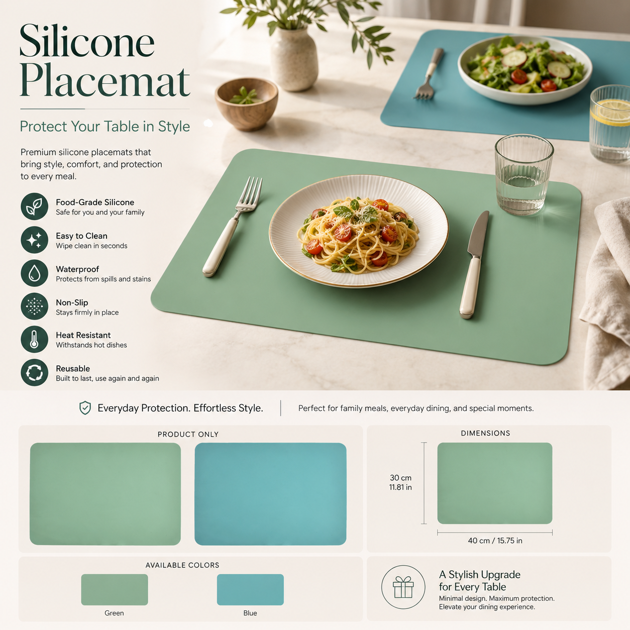 Custom Silicone Placemat