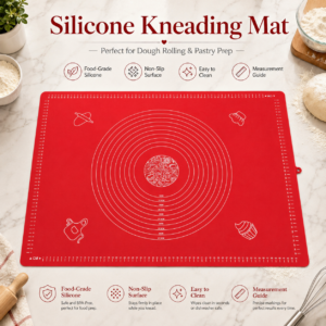 Silicone Dough Kneading Mat with Measurement Guide
