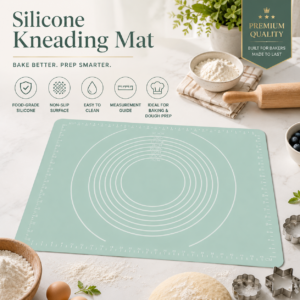 Silicone Pastry Kneading Mat with Measurement Guide